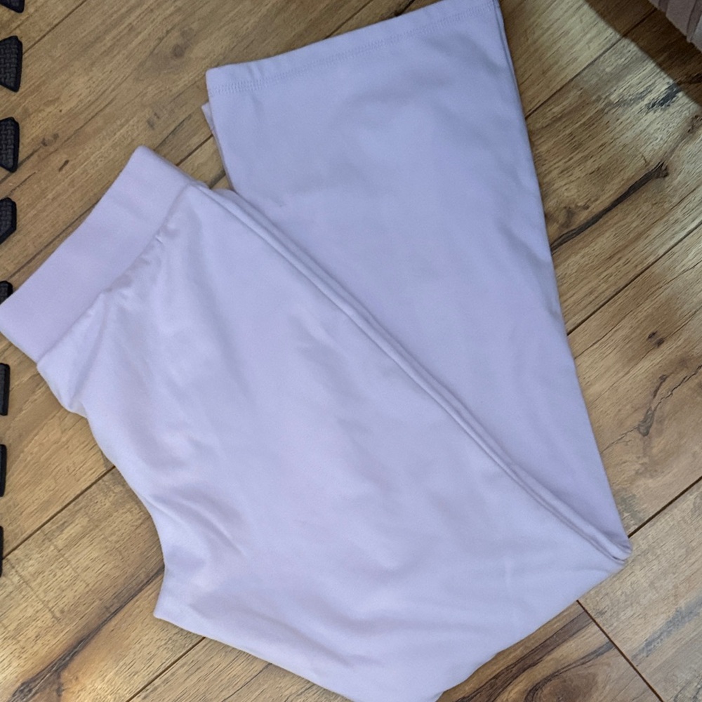 Purple Flared Fleece Pants